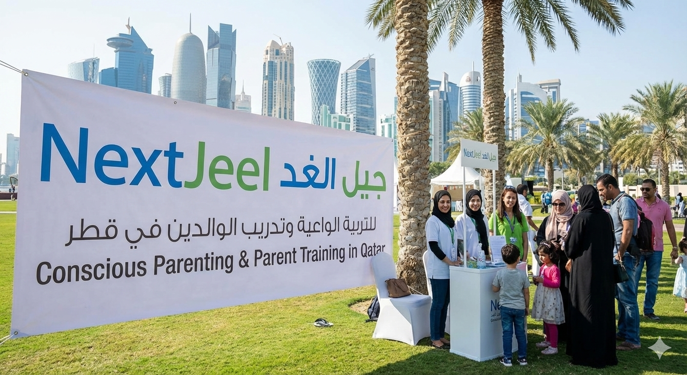 منصة NextJeel جيل الغد للتربية الواعية وتدريب الوالدين في قطر والخليج بإدارة الشيخة المنصوري