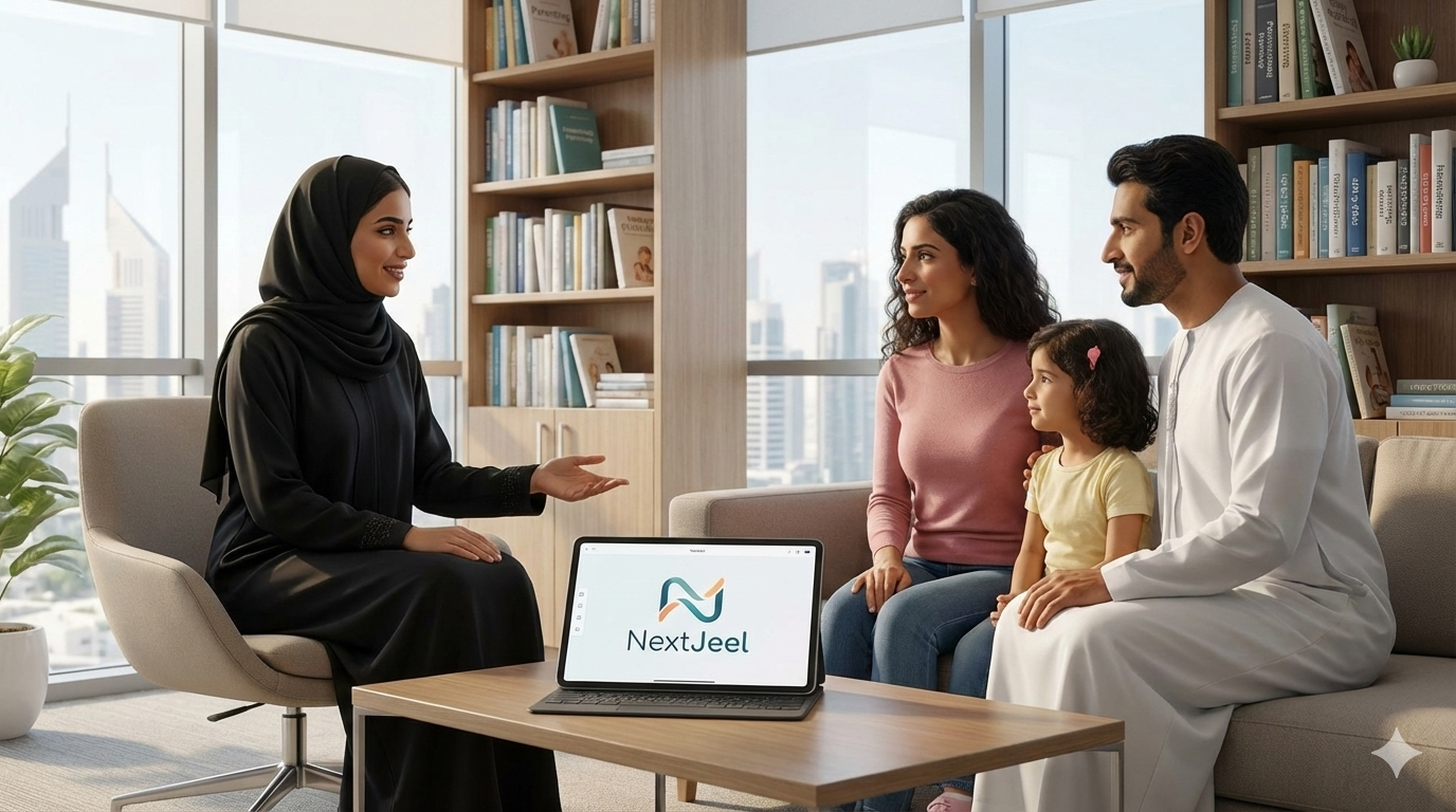 منصة NextJeel جيل الغد للتربية الواعية وتدريب الوالدين في قطر والخليج بإدارة الشيخة المنصوري